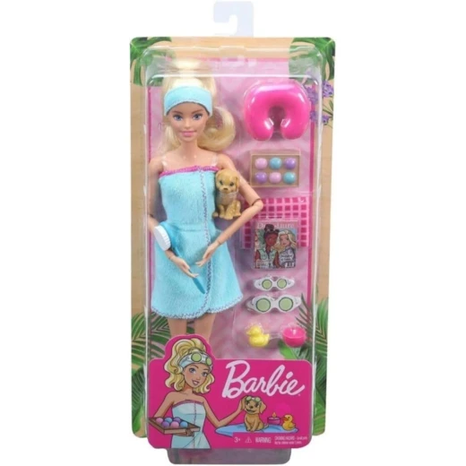 Mattel Barbie Spa Day Doll with 22 Flexible Joints for Imaginative Play 33cm Gift Mattel Barbie Spa Day Doll with 22 Flexible Joints for Imaginative Play 33cm Gift