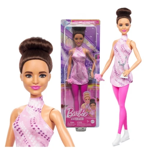 Mattel Barbie Ice Skater Fashion Doll with Pink Outfit and Ice Skates for Imaginative Play Mattel Barbie Ice Skater Fashion Doll with Pink Outfit and Ice Skates for Imaginative Play