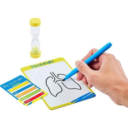 Mattel Pictionary Board Game: Family Fun for Ages 8+ with 222 Clues - Mattel - Image 3