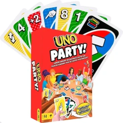 Mattel UNO Party Card Game for 6-16 Players | Family Fun