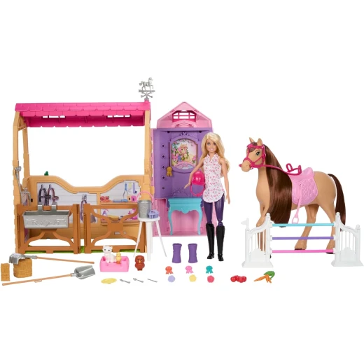Mattel Barbie Mysteries Horse Chase Playset: Ultimate Stable & Accessories for Imaginative Play
