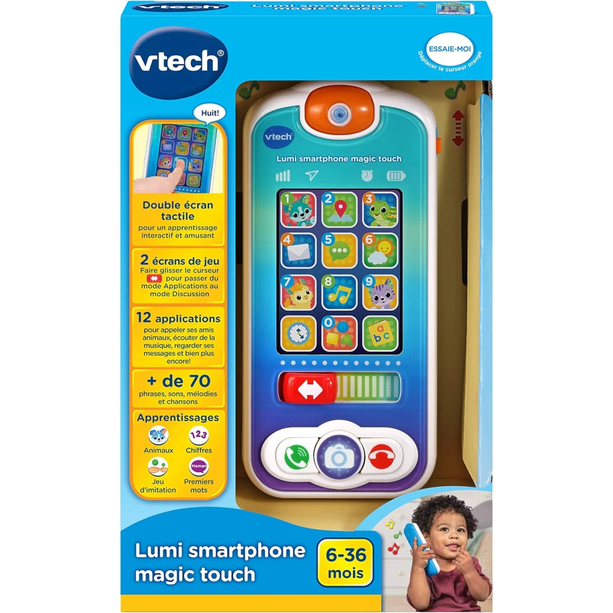 VTech Swipe & Discover Phone – Interactive Baby Smartphone
