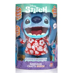 Disney Real FX Hawaiian Stitch Plush – Interactive Animatronic Stitch in Hawaiian Shirt with Sound Effects