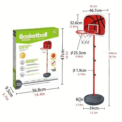 Adjustable Basketball Game Set for Indoor &amp; Outdoor Play - Stoys - Image 3