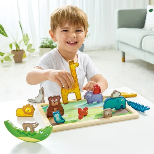 Hape Animal Kingdom Puzzle – Wooden Educational Puzzle for Exploring Wildlife - Hape - Image 11