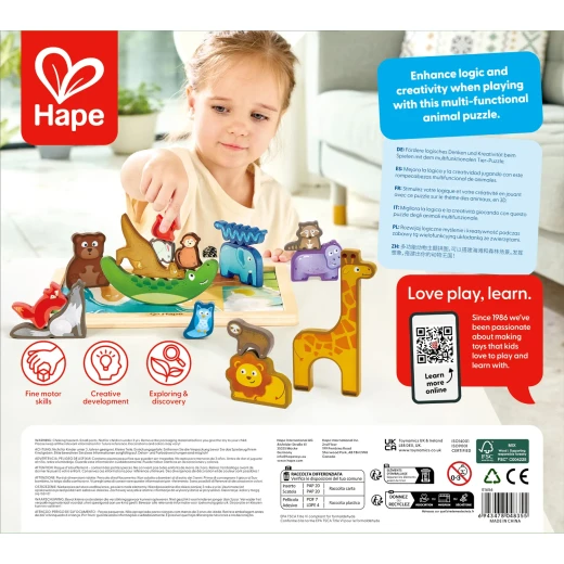 Hape Animal Kingdom Puzzle – Wooden Educational Puzzle for Exploring Wildlife - Hape - Image 10
