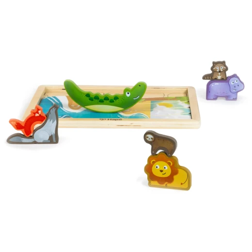 Hape Animal Kingdom Puzzle – Wooden Educational Puzzle for Exploring Wildlife - Hape - Image 9