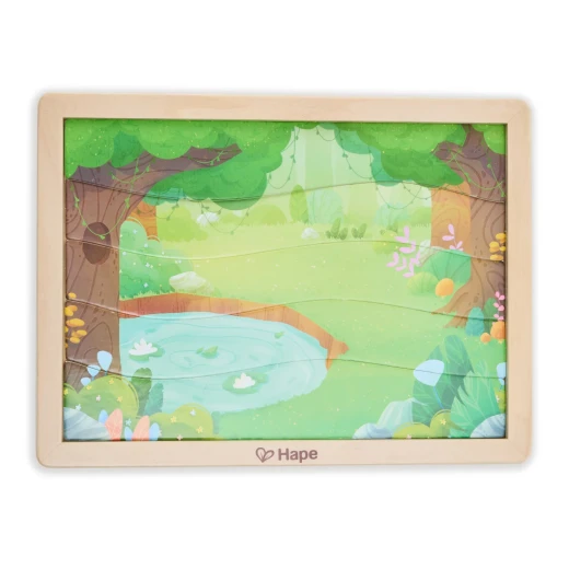 Hape Animal Kingdom Puzzle – Wooden Educational Puzzle for Exploring Wildlife - Hape - Image 4