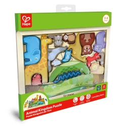 Hape Animal Kingdom Puzzle – Wooden Educational Puzzle for Exploring Wildlife