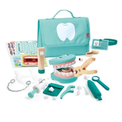 Hape Super Smile Dental Clinic Set – Wooden Pretend Play Dentist Kit for Healthy Habits and Imaginative Care