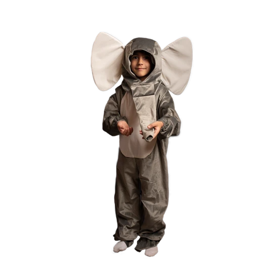 Gray Elephant Costume for Kids – Available in Multiple Sizes