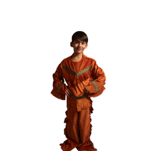 Traditional Boys’ Costume – Native American-Inspired Warm Tones Traditional Boys’ Costume – Native American-Inspired Warm Tones