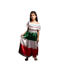 Traditional Mexican Costume for Kids – Flag-Inspired Colors