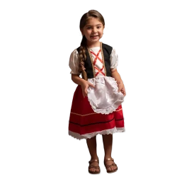 Traditional Folk Costume for Girls – European-Inspired Design