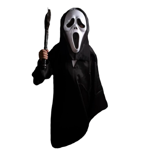 Scream-Inspired Costume for Kids – Full-Face Horror Design Scream-Inspired Costume for Kids – Full-Face Horror Design