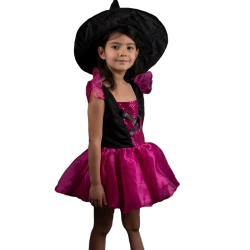Pink Witch Costume for Kids – Cute Halloween Dress-Up