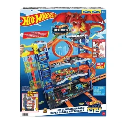Mattel Hot Wheels Ultimate Garage Playset with 2 Cars  for Kids Racing &amp; Storage Fun