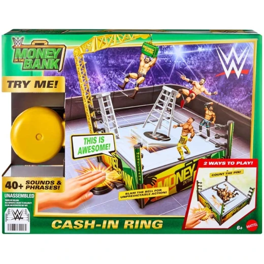 WWE® Money In The Bank Cash-In Ring Playset – Model No. JGR83