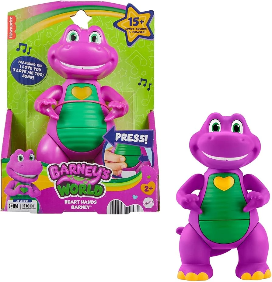 Fisher‑Price® Barney’s World Heart Hands Barney Figure – Model No. JFF05
