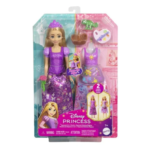 Disney Princess Rapunzel 2‑in‑1 Stories Fashion Doll – Model No. JBG09 - Barbie - Image 2