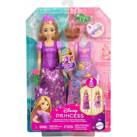 Disney Princess Rapunzel 2‑in‑1 Stories Fashion Doll – Model No. JBG09 Disney Princess Rapunzel 2‑in‑1 Stories Fashion Doll – Model No. JBG09