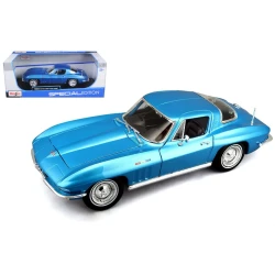 Maisto Chevrolet Corvette Stingray 1965 – 1:18 Scale – Blue (Model No. 31640 BU)