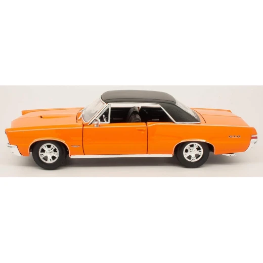 مايستو 31885 OG مقياس 1:18 إصدار خاص (A) سيارة بونتياك GTO موديل 1965 نسخة هيرست – مجسّم معدني بلون برتقالي - مايستو - Image 5