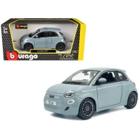 Bburago Fiat 500e (2023) – 1:24 Collection (A) – blue stand