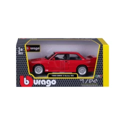 Bburago BMW M3 (E30) 1988 – 1:24 Collection (A) – Red – Model No. 18‑21100 RD