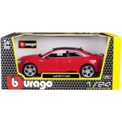 Bburago Audi RS 5 Coupé (2019) – 1:24 Collection (A) – Red – Model No. 18‑21090 RD