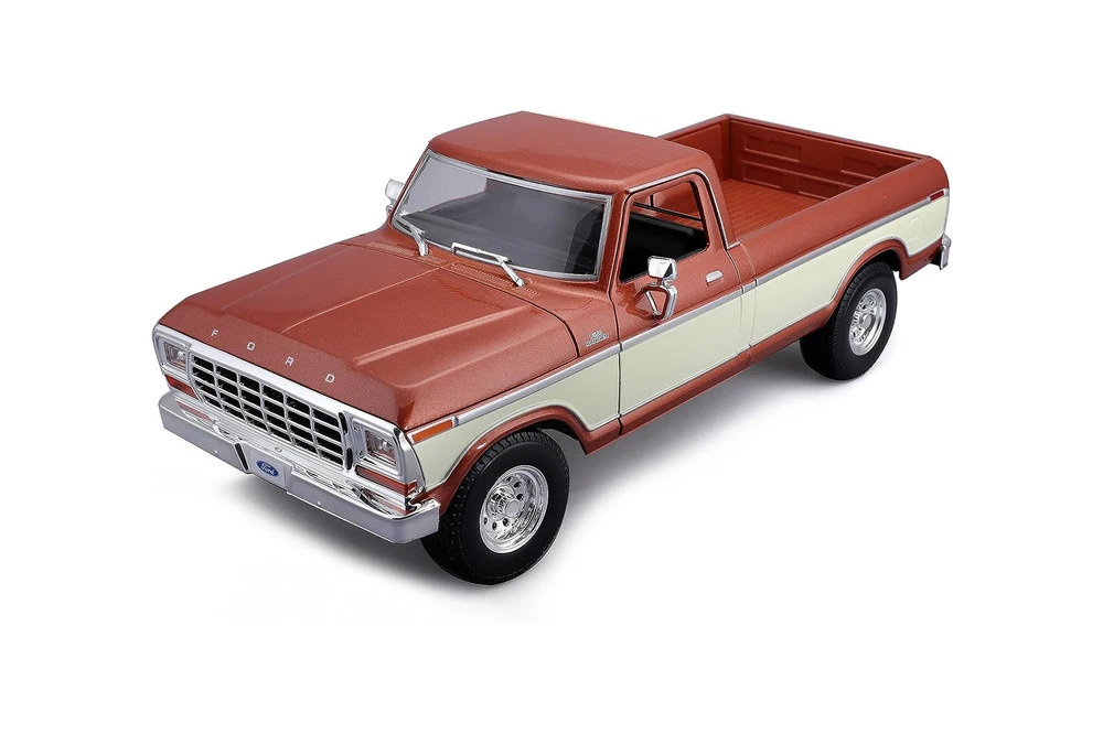 Maisto – 1979 Ford F‑150 Pick‑up, Brown/Cream, 1:18 Scale, Special Edition, 1 Piece