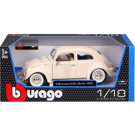 Bburago Volkswagen Käfer Beetle (1955) – 1:18 Collection B – Cream – Model No. 18‑12029 CM Bburago Volkswagen Käfer Beetle (1955) – 1:18 Collection B – Cream – Model No. 18‑12029 CM