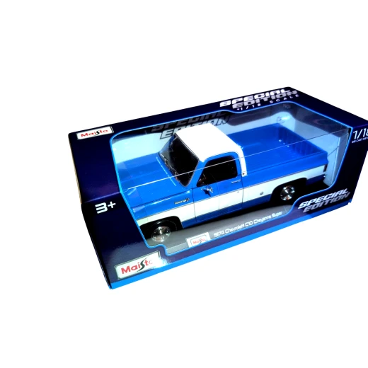 ماستو 1974 شيفروليه C10 شايان سوبر – أسود/أبيض، بمقياس 1:18، إصدار خاص، قطعة واحدة ماستو 1974 شيفروليه C10 شايان سوبر – أسود/أبيض، بمقياس 1:18، إصدار خاص، قطعة واحدة