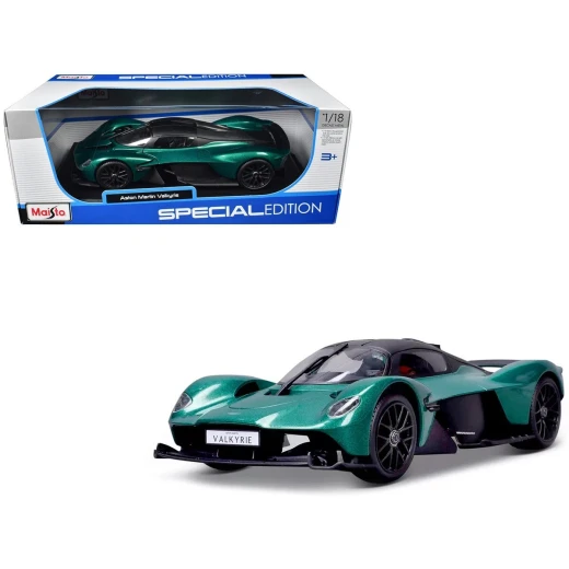 Maisto 2021 Aston Martin Valkyrie – Green, 1:18 Scale, Special Edition, 1 Piece