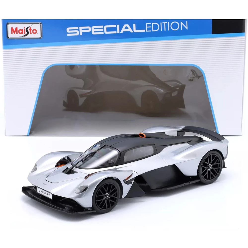 Maisto 2021 Aston Martin Valkyrie – Silver, 1:18 Scale, Special Edition, 1 Piece