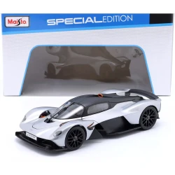 Maisto 2021 Aston Martin Valkyrie – Silver, 1:18 Scale, Special Edition, 1 Piece