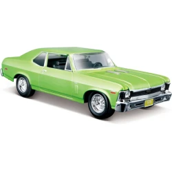 Maisto 1970 Chevrolet Nova SS – Metallic Light Green, 1:24 Scale, Special Edition, 1 Piece