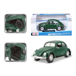 Maisto Volkswagen Beetle Car – Green, 1:24 Scale, Special Edition, 1 Piece