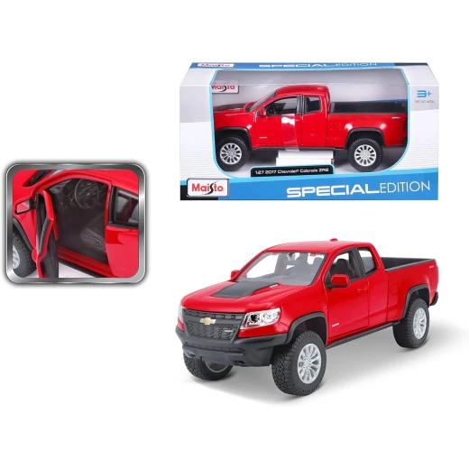 Maisto 2017 Chevrolet Colorado ZR2 Car – Red, 1:27 Scale, Special Edition (B), 1 Piece Maisto 2017 Chevrolet Colorado ZR2 Car – Red, 1:27 Scale, Special Edition (B), 1 Piece