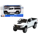 Maisto 2017 Chevrolet Colorado ZR2 Truck – White, 1:27 Scale, Special Edition (B), 1 Piece - Maisto