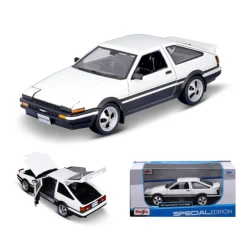 Maisto Toyota Sprinter Trueno AE86 Car – White, 1:24 Scale, Special Edition (B), 1 Piece