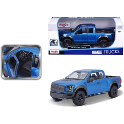 Maisto 2017 Ford F‑150 Raptor Truck – Blue, 1:24 Scale, Special Edition (SE), 1 Piece
