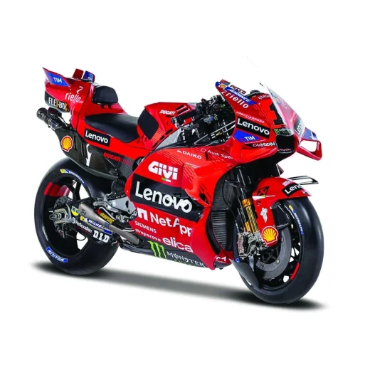 Maisto 1:6 Ducati Lenovo Team 2024 MotoGP Bikes – #1 Francesco Bagnaia & #23 Enea Bastianini, Special Edition Maisto 1:6 Ducati Lenovo Team 2024 MotoGP Bikes – #1 Francesco Bagnaia & #23 Enea Bastianini, Special Edition