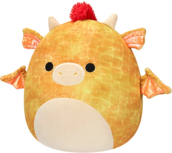 Squishmallows – Dieric the Yellow Dragon with Red Hair Plush – SQCR05480