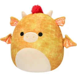 Squishmallows – Dieric the Yellow Dragon with Red Hair Plush – SQCR05480