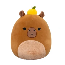 Squishmallows – Lijjian the Brown Capybara with Fuzzy Belly and Yuzu Plush (12")
