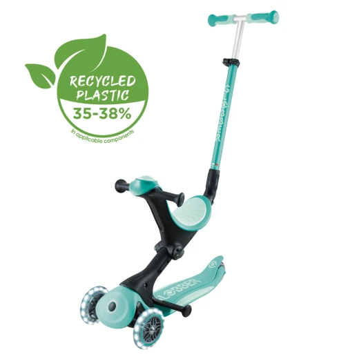 Globber GO•UP ACTIVE LIGHTS 360° Scooter – Dark Mint (15m–9+) Globber GO•UP ACTIVE LIGHTS 360° Scooter – Dark Mint (15m–9+)