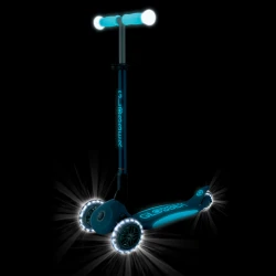 Globber ELITE LIGHTS GLOW Scooter – Deep Blue (3–9+ Years)