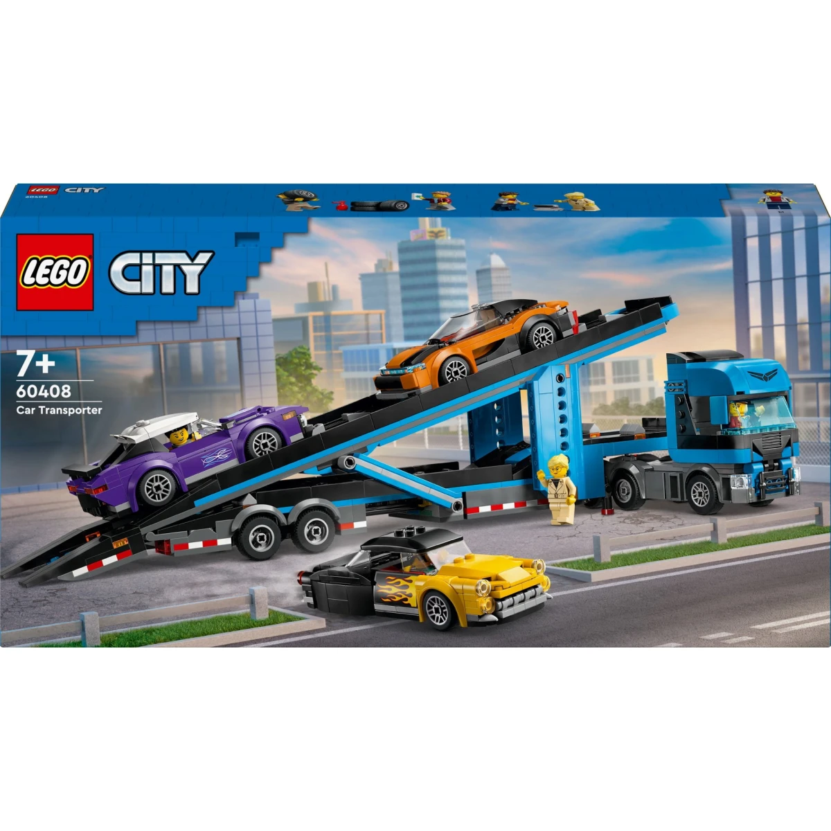 LEGO City Car Transporter Truck with Sports Cars 60408