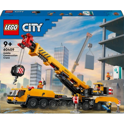 LEGO City Yellow Mobile Construction Crane Building Set 60409